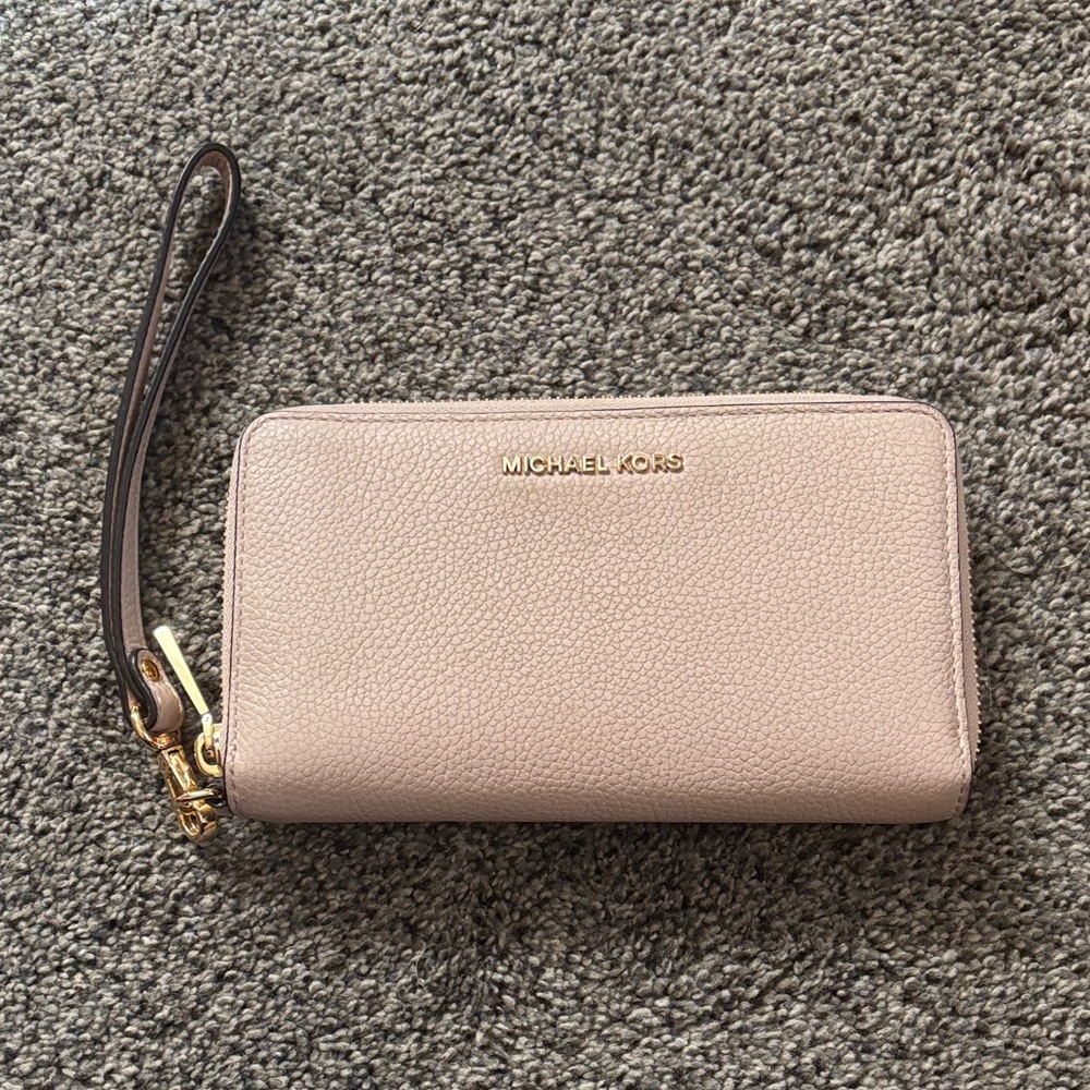 Michael Kors Blush Wristlet Clutch